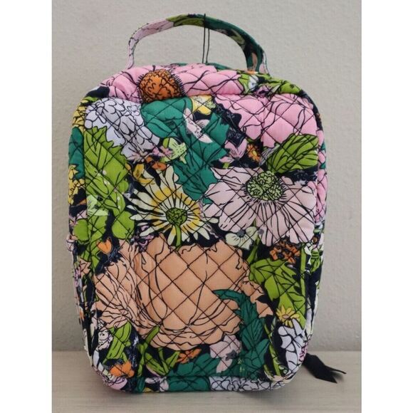 Vera Bradley 28449-12730 Bloom Bloom Pink Multi Quilted Lunch Bunch Lunch Bag - Picture 2 of 12